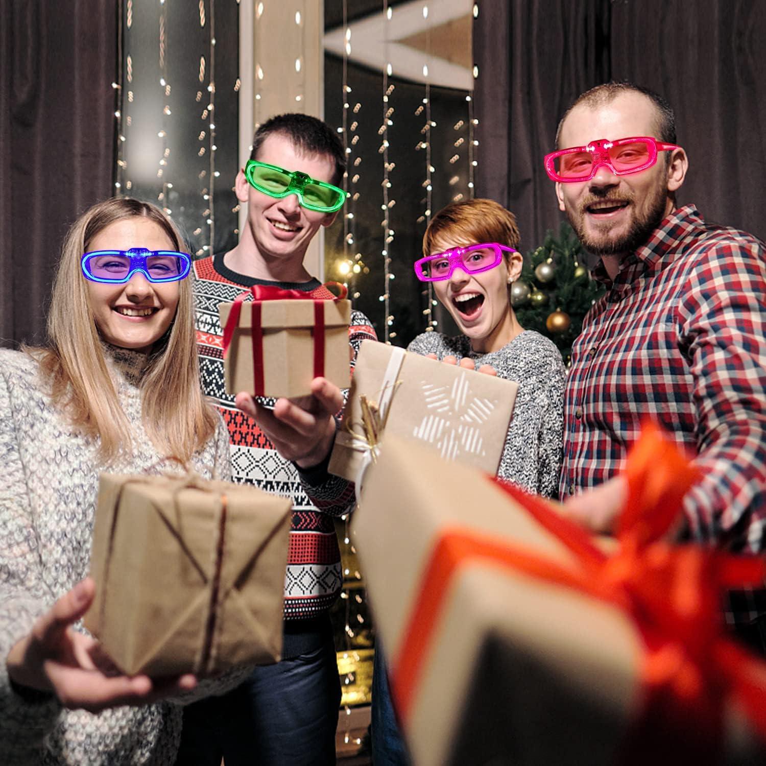 28 Gafas LED Neón FathiSooc 5 Colores 3 Modos para Fiestas