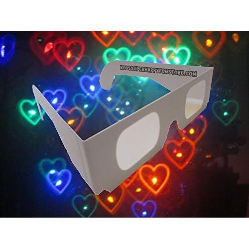 Gafas de Fuegos Artificiales Rob's - 50 Pares Corazones y Espectro