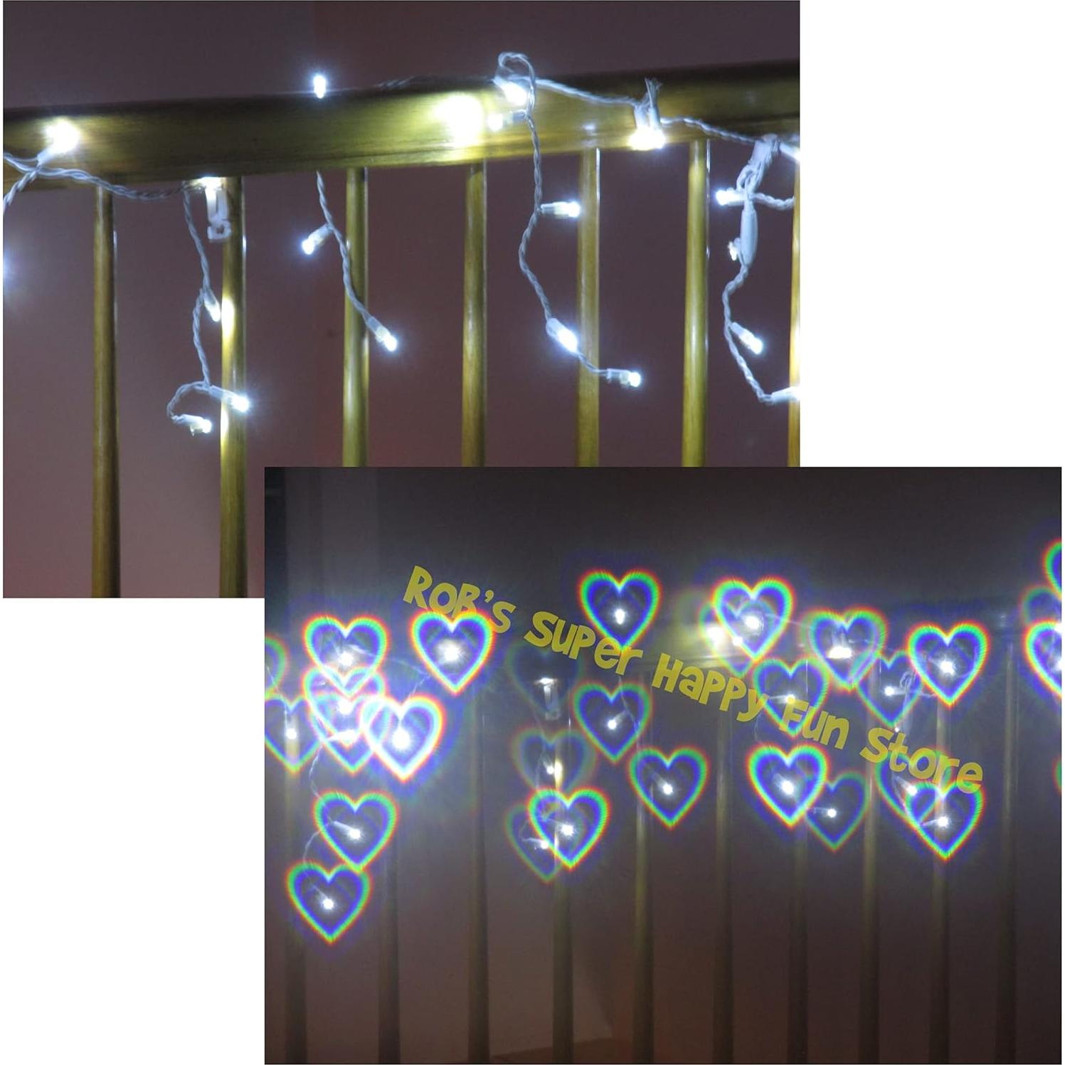 Gafas de Fuegos Artificiales Rob's - 50 Pares Corazones y Espectro