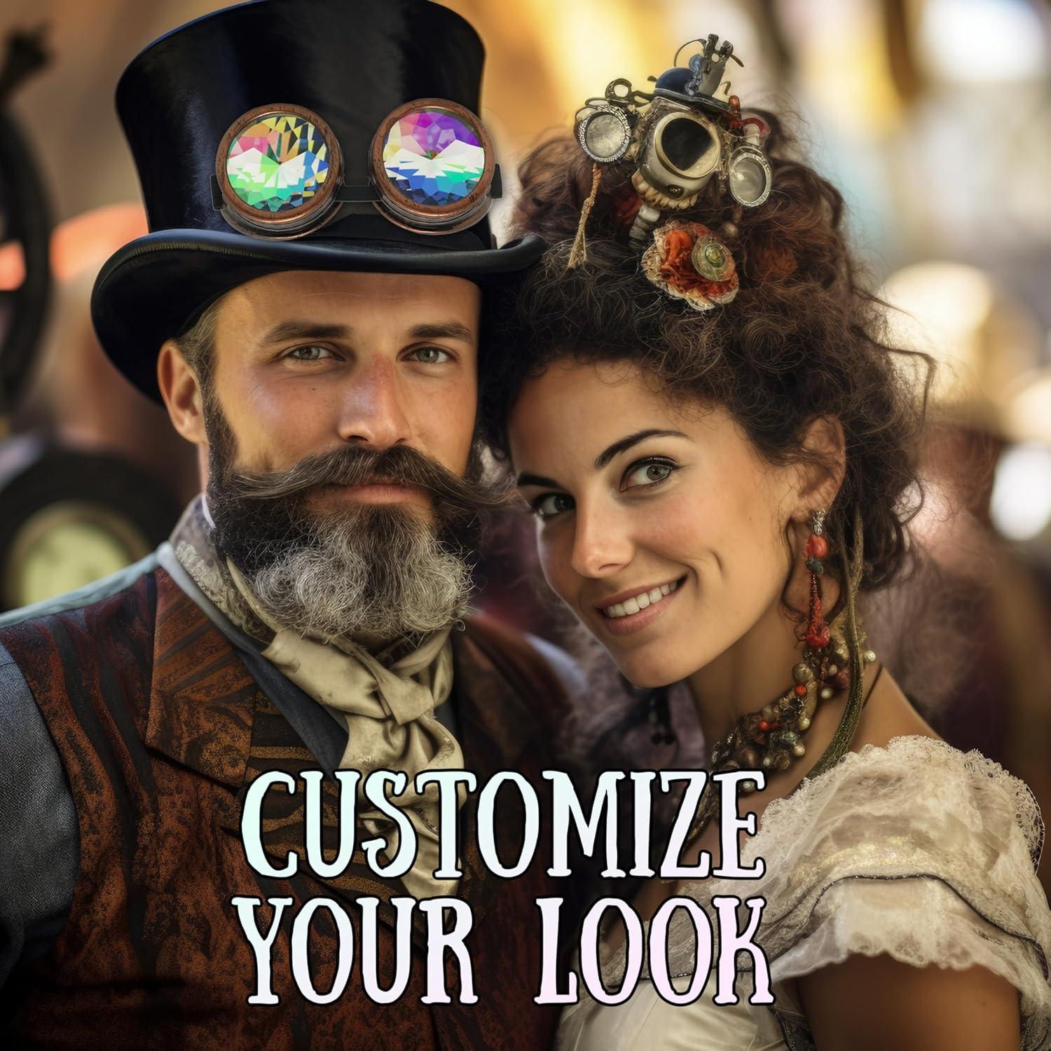 Gafas de Caleidoscopio Steampunk UmbrellaLaboratory Unisex