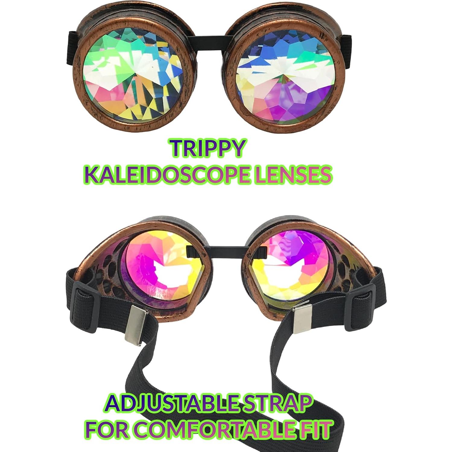 Gafas de Caleidoscopio Steampunk UmbrellaLaboratory Unisex