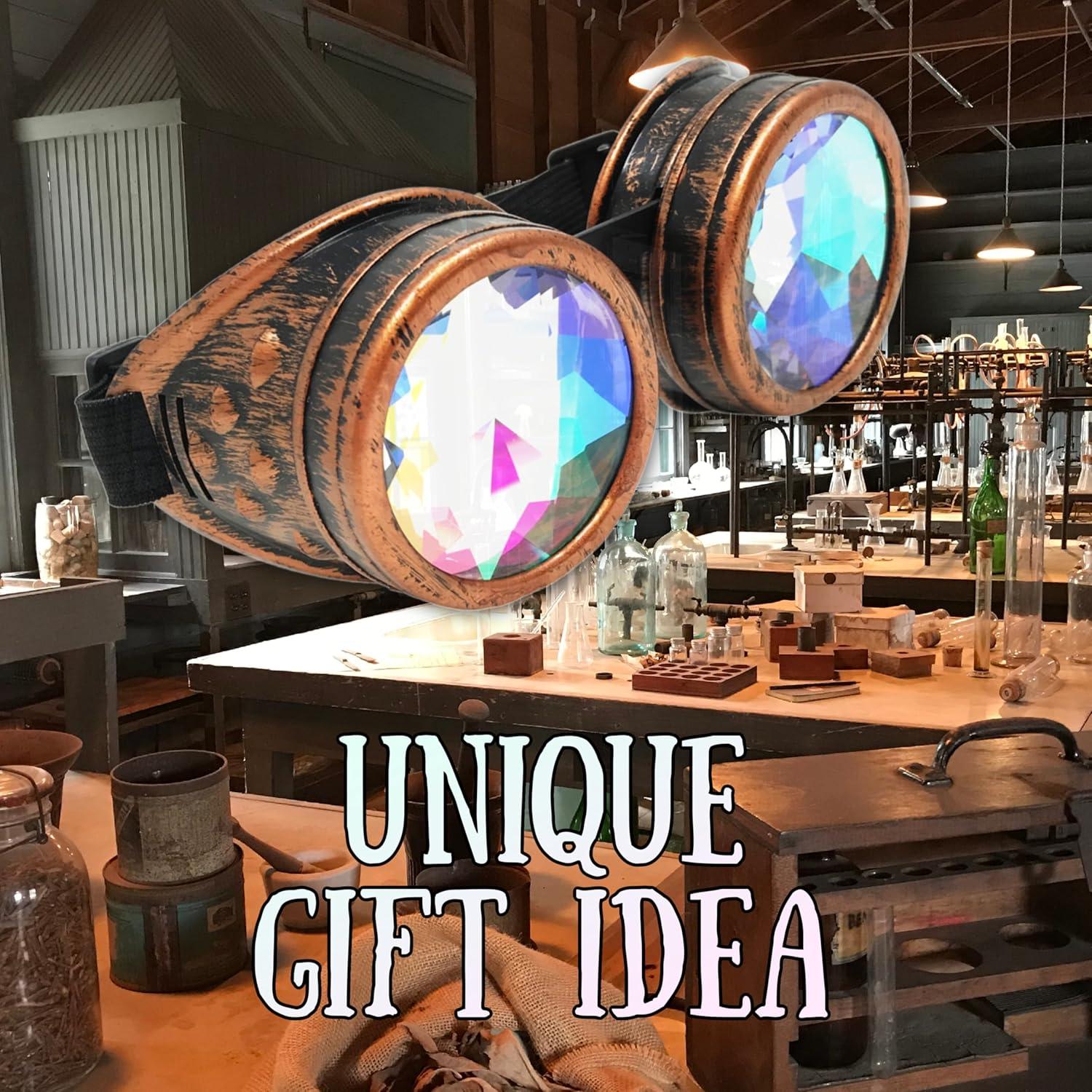 Gafas de Caleidoscopio Steampunk UmbrellaLaboratory Unisex