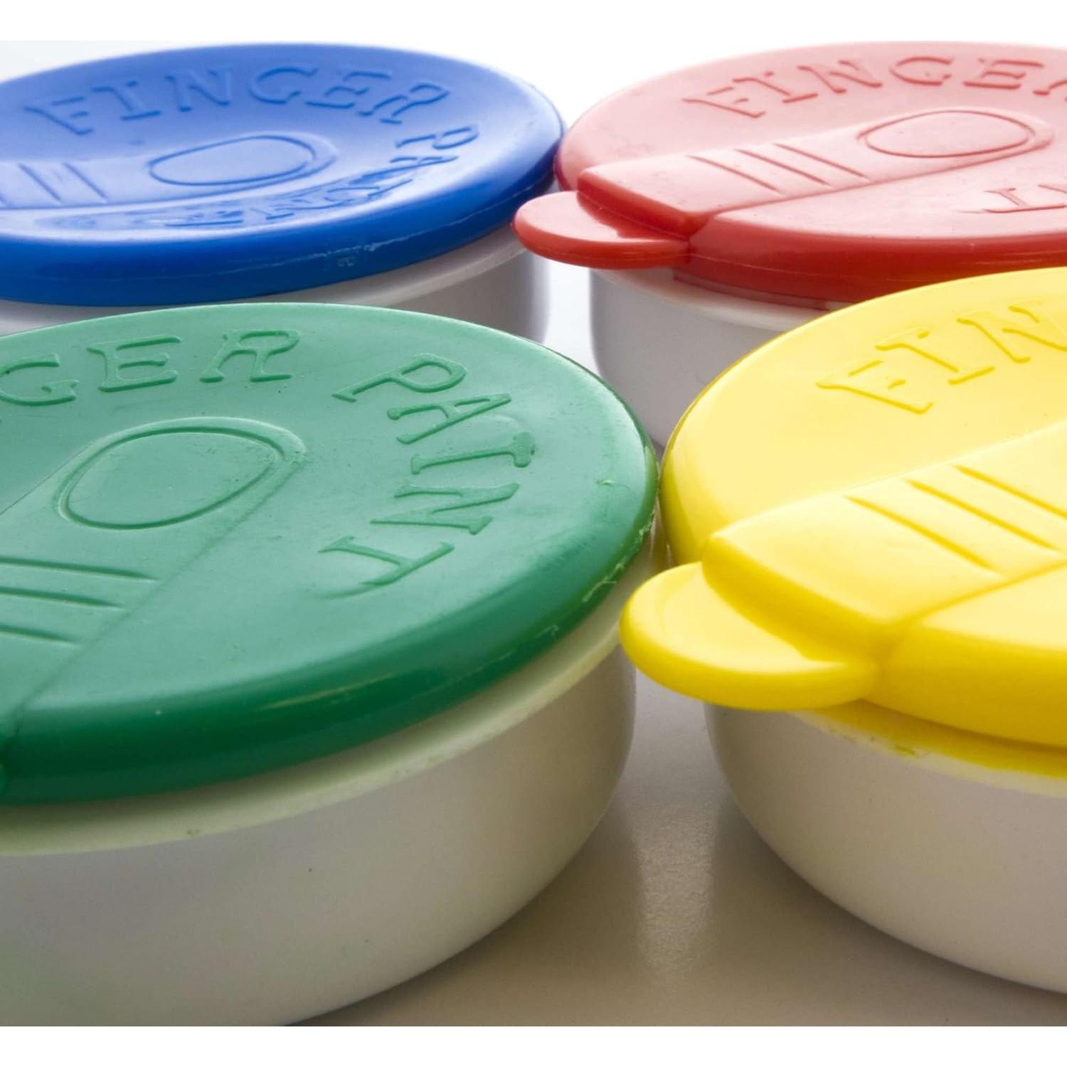 Juego de Pintura con Dedos BAZIC 160ml No Tóxica 4 Colores