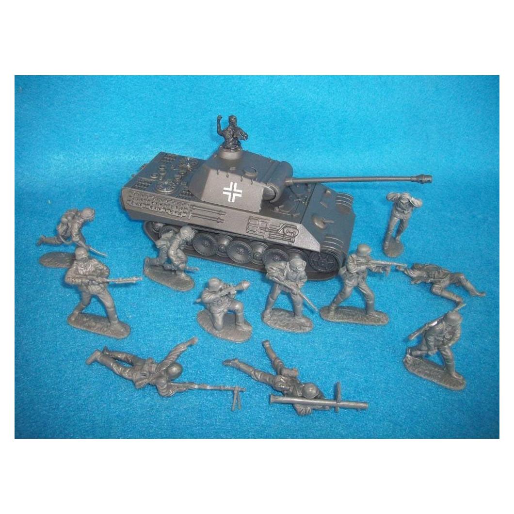 Conjunto de Soldados de Juguete Clásicos Alemanes WWII - Tanque 1:38