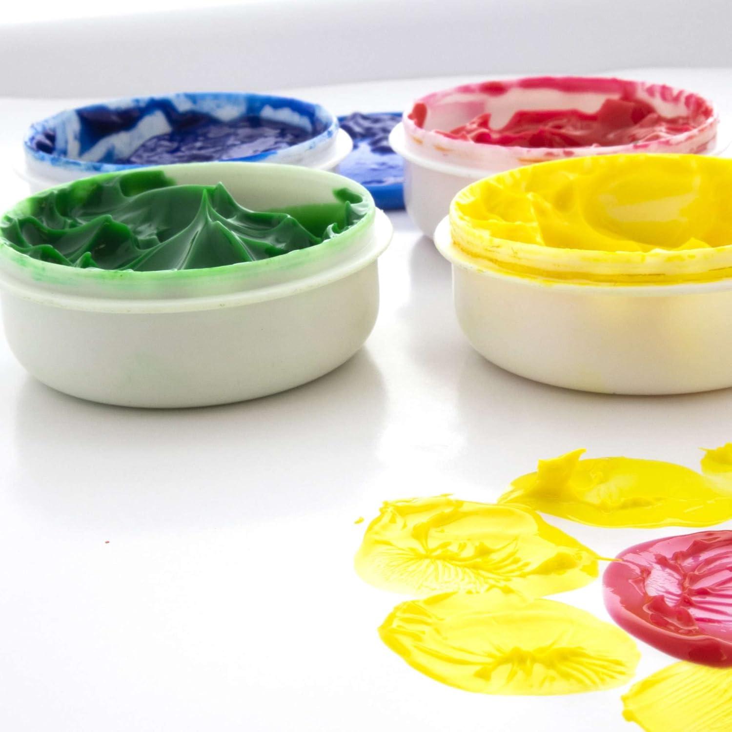 Juego de Pintura con Dedos BAZIC 24 Colores No Tóxicos