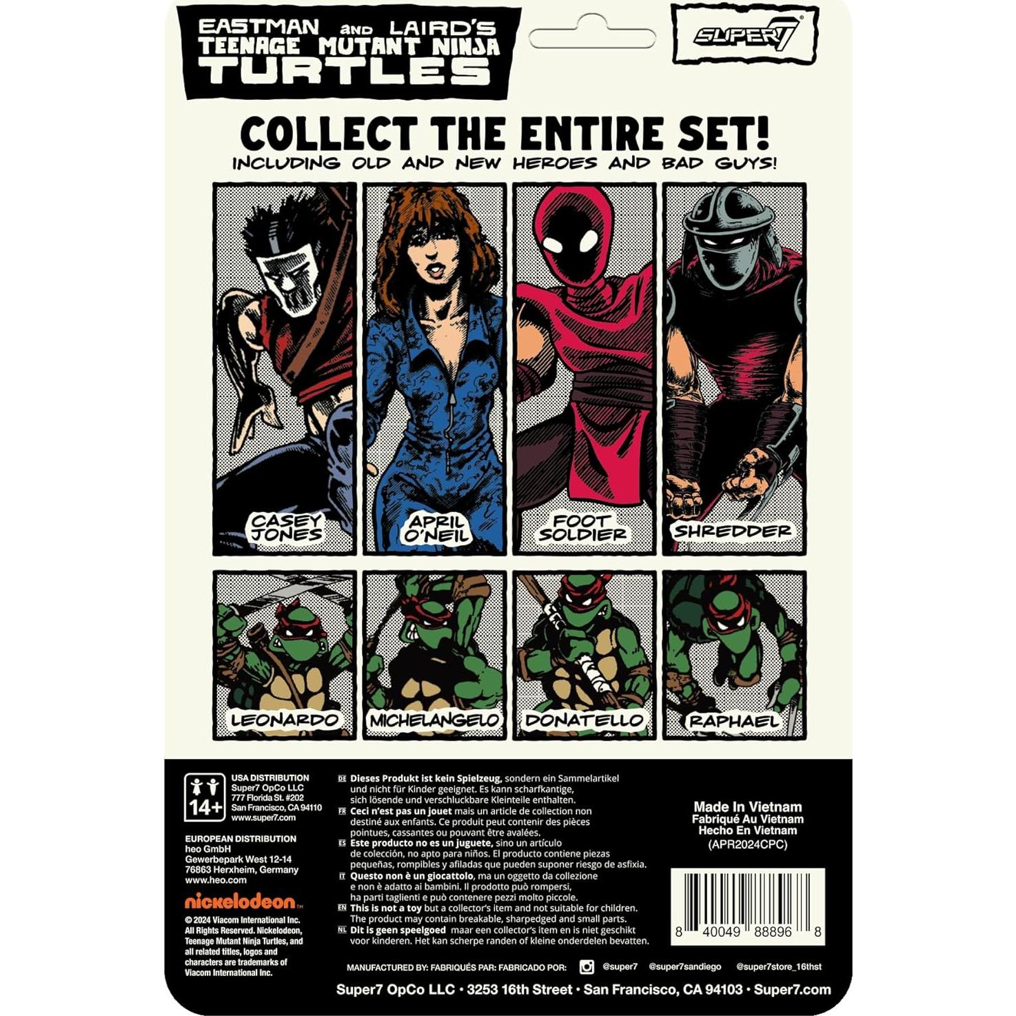 Figura de Acción Super7 TMNT Soldado Pie Color Cómic 3.75"