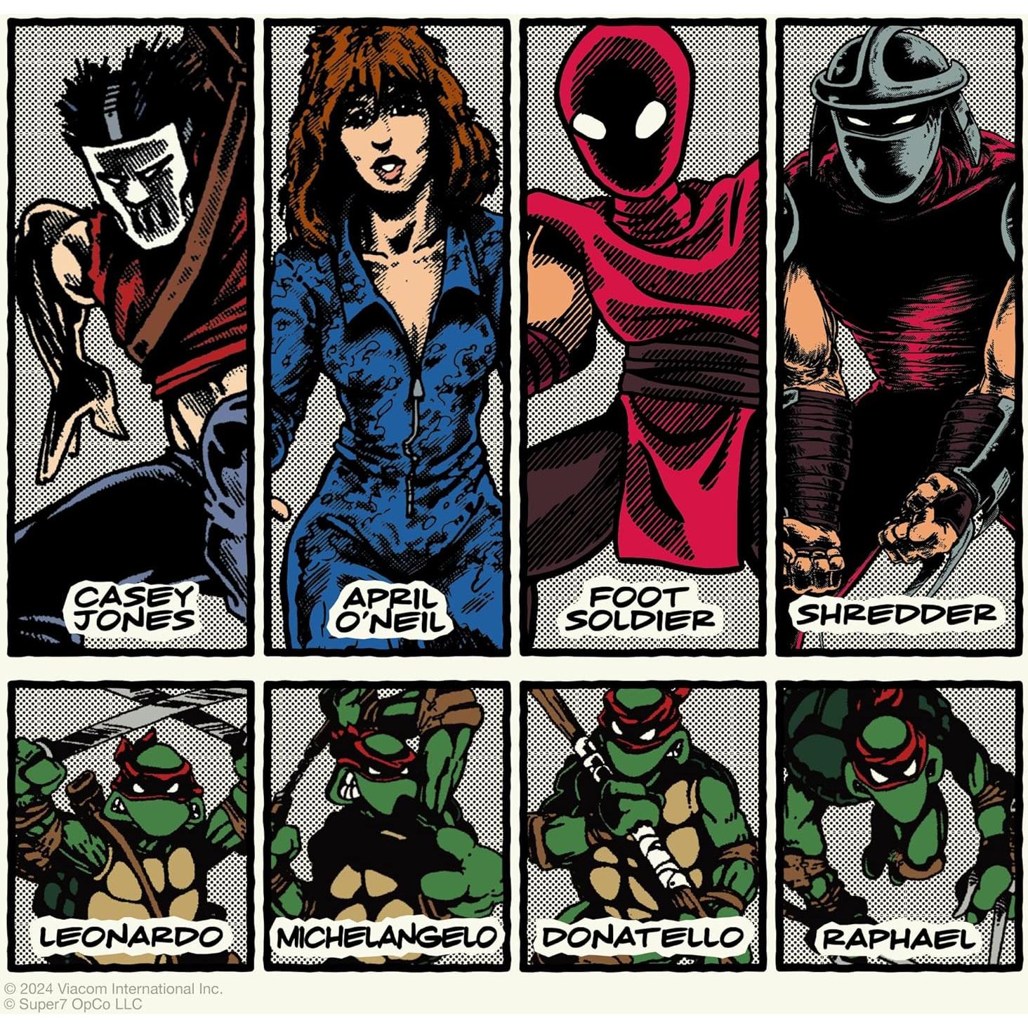 Figura de Acción Super7 TMNT Soldado Pie Color Cómic 3.75"