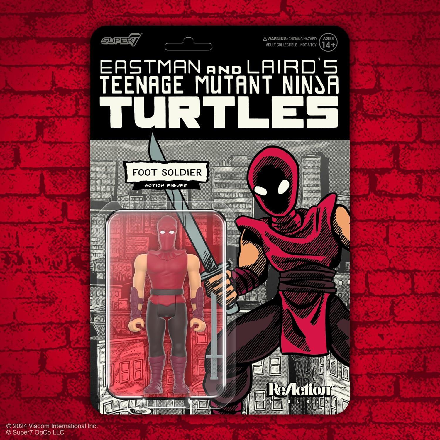 Figura de Acción Super7 TMNT Soldado Pie Color Cómic 3.75"