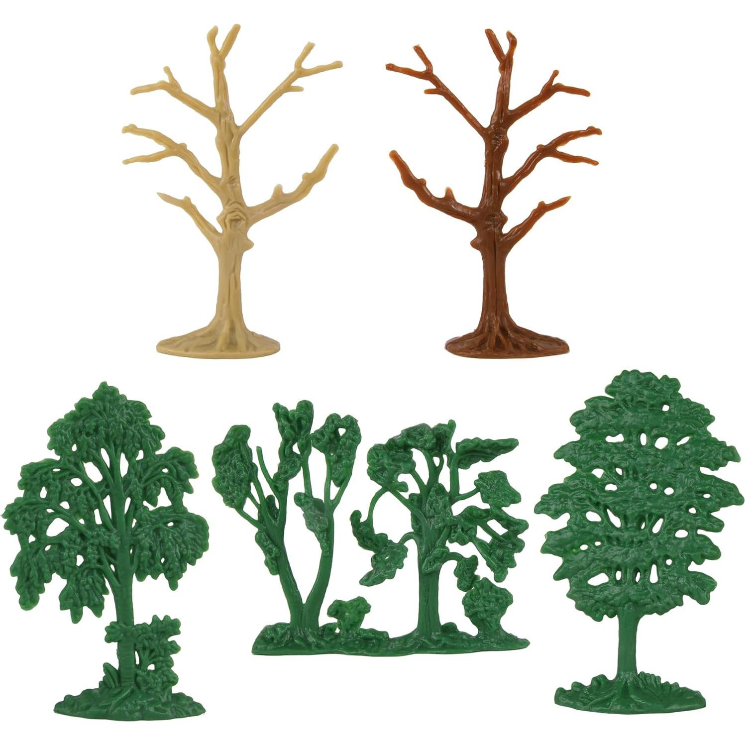 Juego de Figuras de Árboles Woodland BMC Toys - 8 Piezas