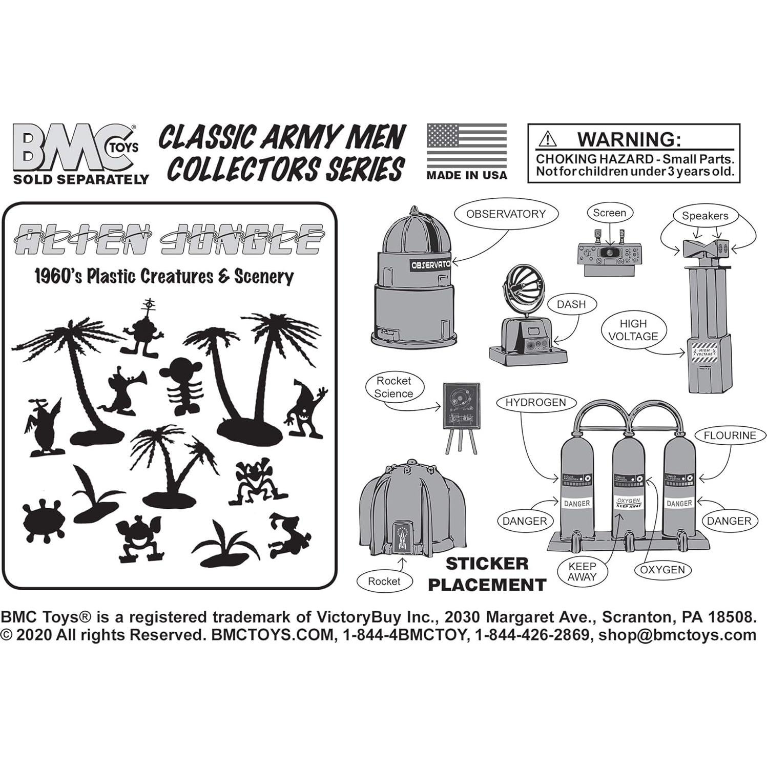 Juego de Accesorios BMC Clásico Campamento Base Marte 24 Piezas