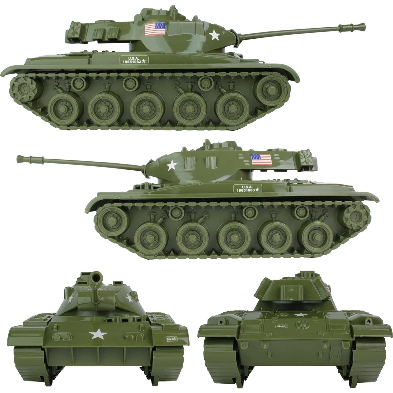 Tanque Tim Mee Bulldog M41 Verde OD 13 Piezas 1:24