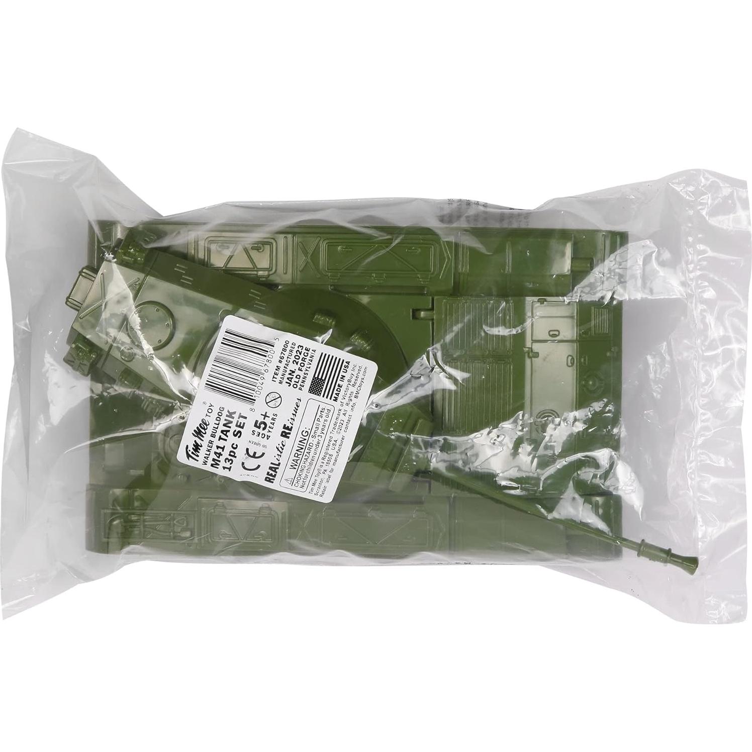 Tanque Tim Mee Bulldog M41 Verde OD 13 Piezas 1:24