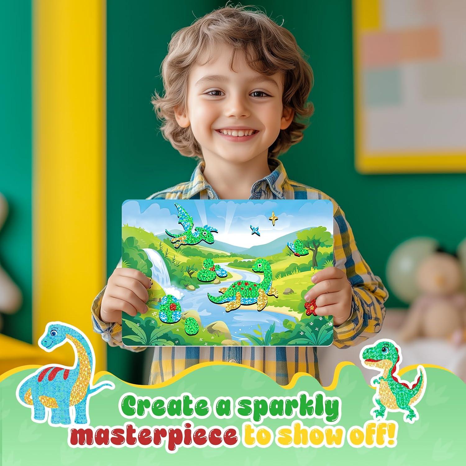 Homicozy Kit de Arte con Foil Dinosaurio 278 Piezas