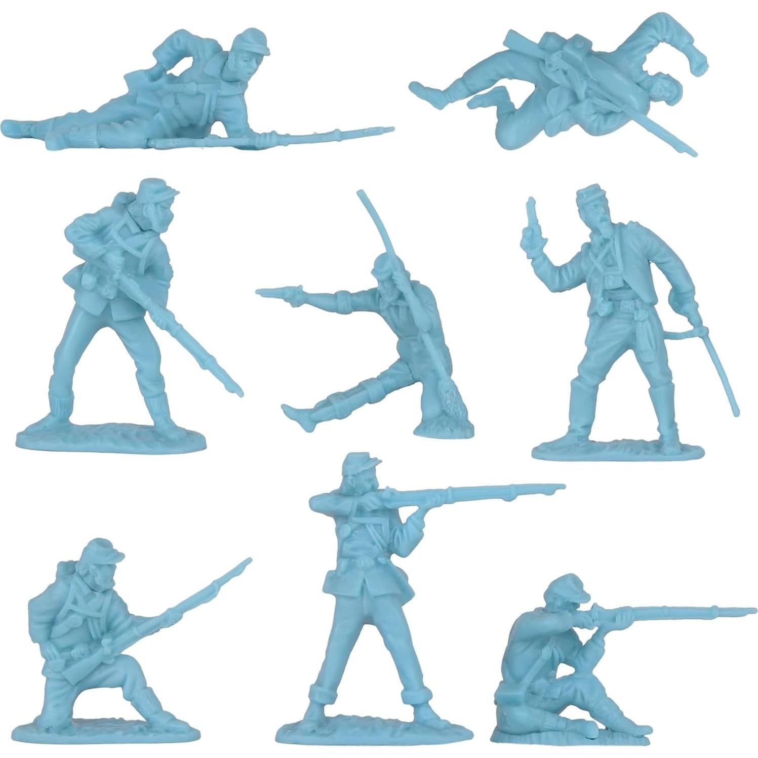 Figuras de Soldados de Plástico BMC Guerra Civil Americana 32pc