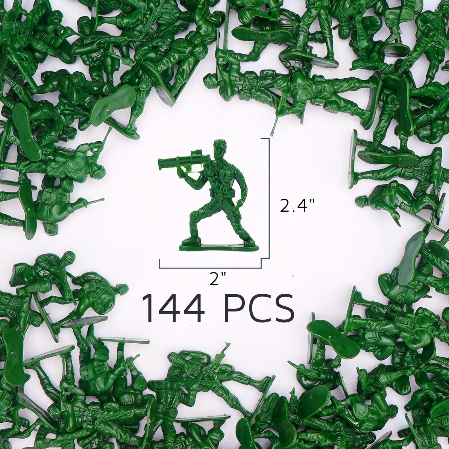 Figuras de Acción Soldados Verdes PROLOSO - Paquete de 144