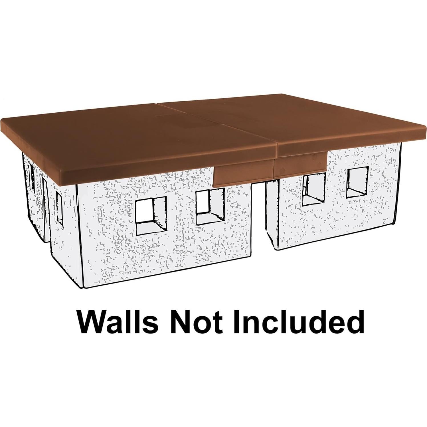 Techo Blockhouse BMC WW2 Marrón 33x23cm Accesorio Juego