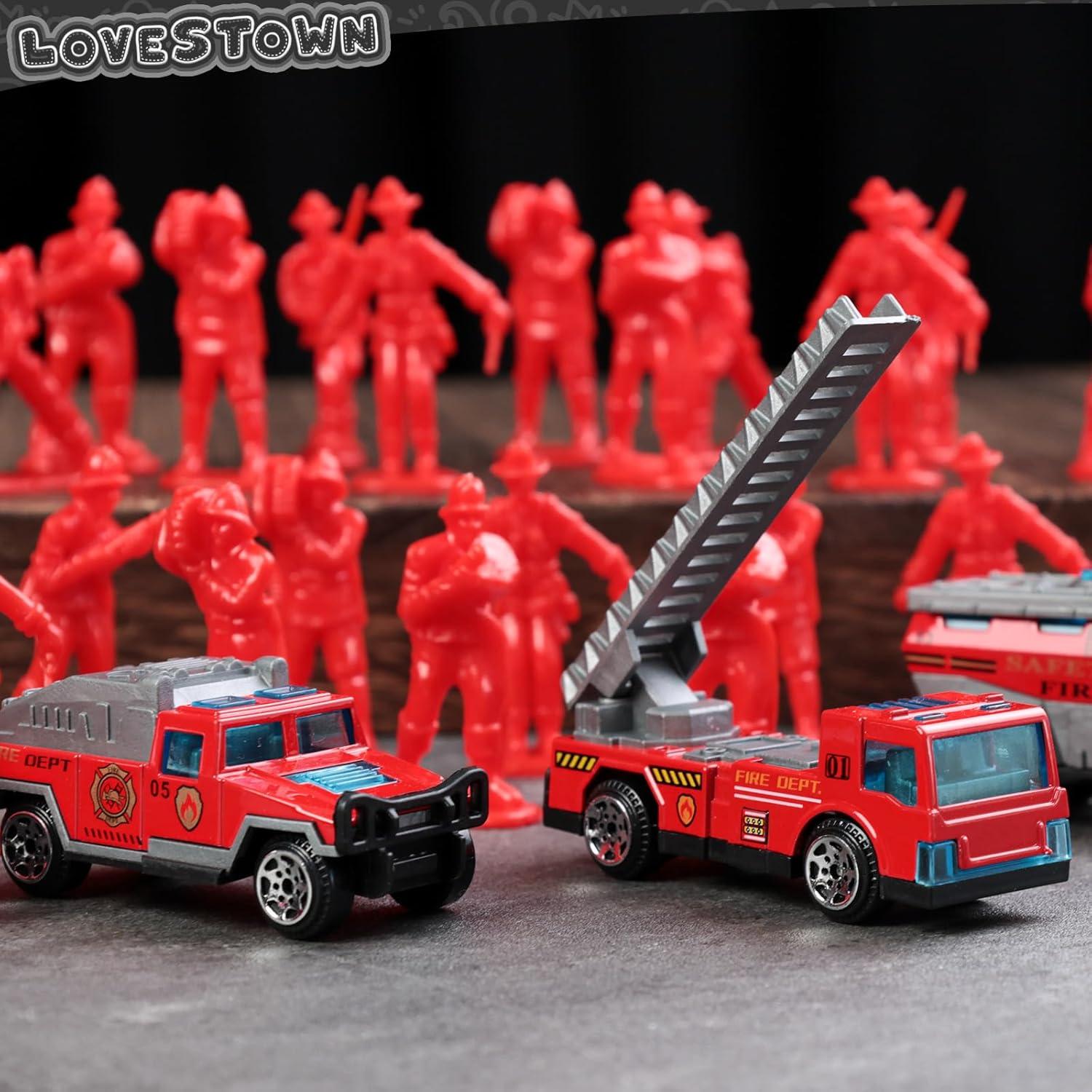 Juego de Juguetes de Bomberos LOVESTOWN 50PCS para Niños
