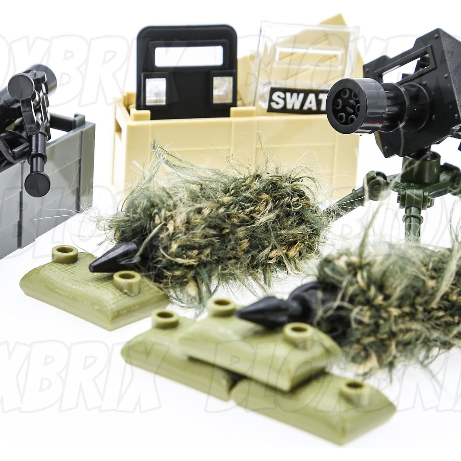 210 Piezas de Armas y Accesorios BloxBrix para Soldados