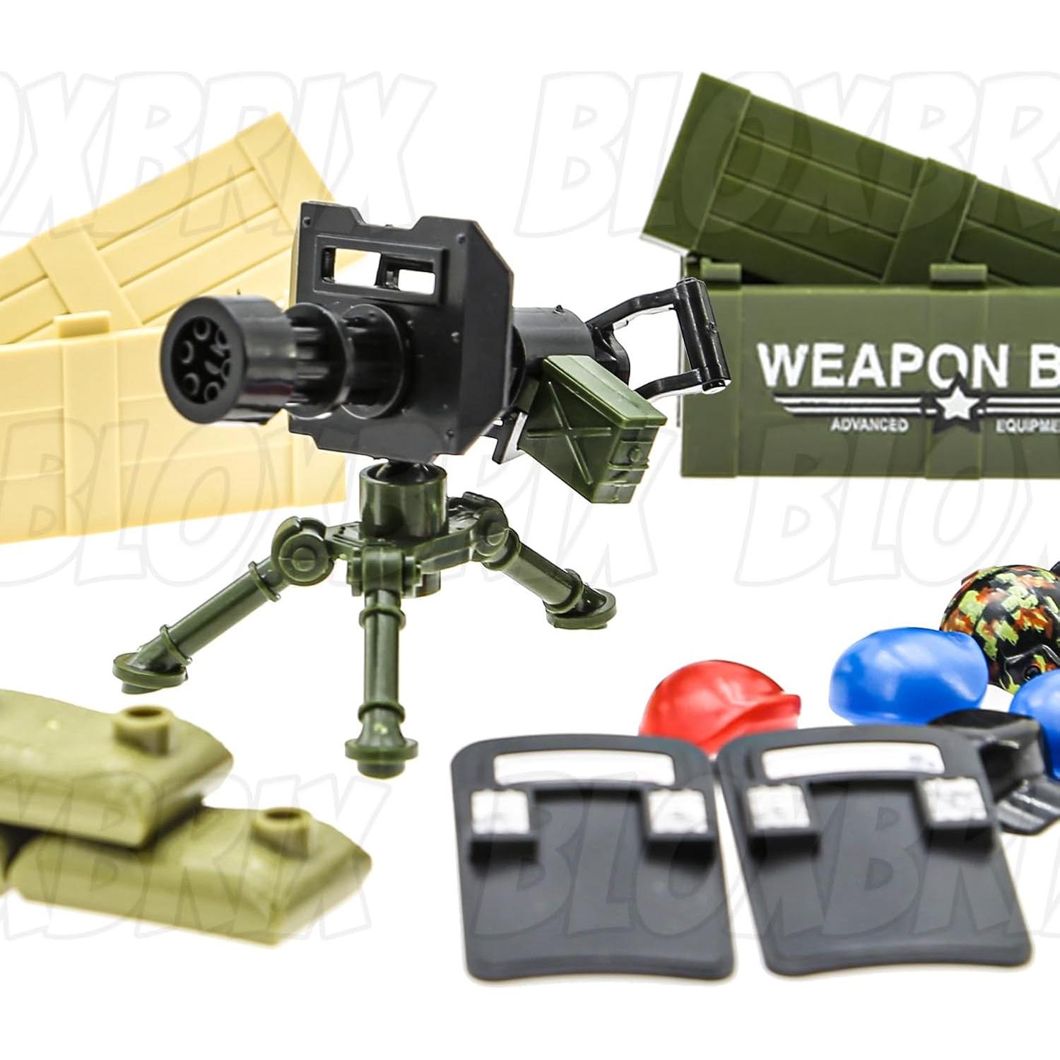 210 Piezas de Armas y Accesorios BloxBrix para Soldados