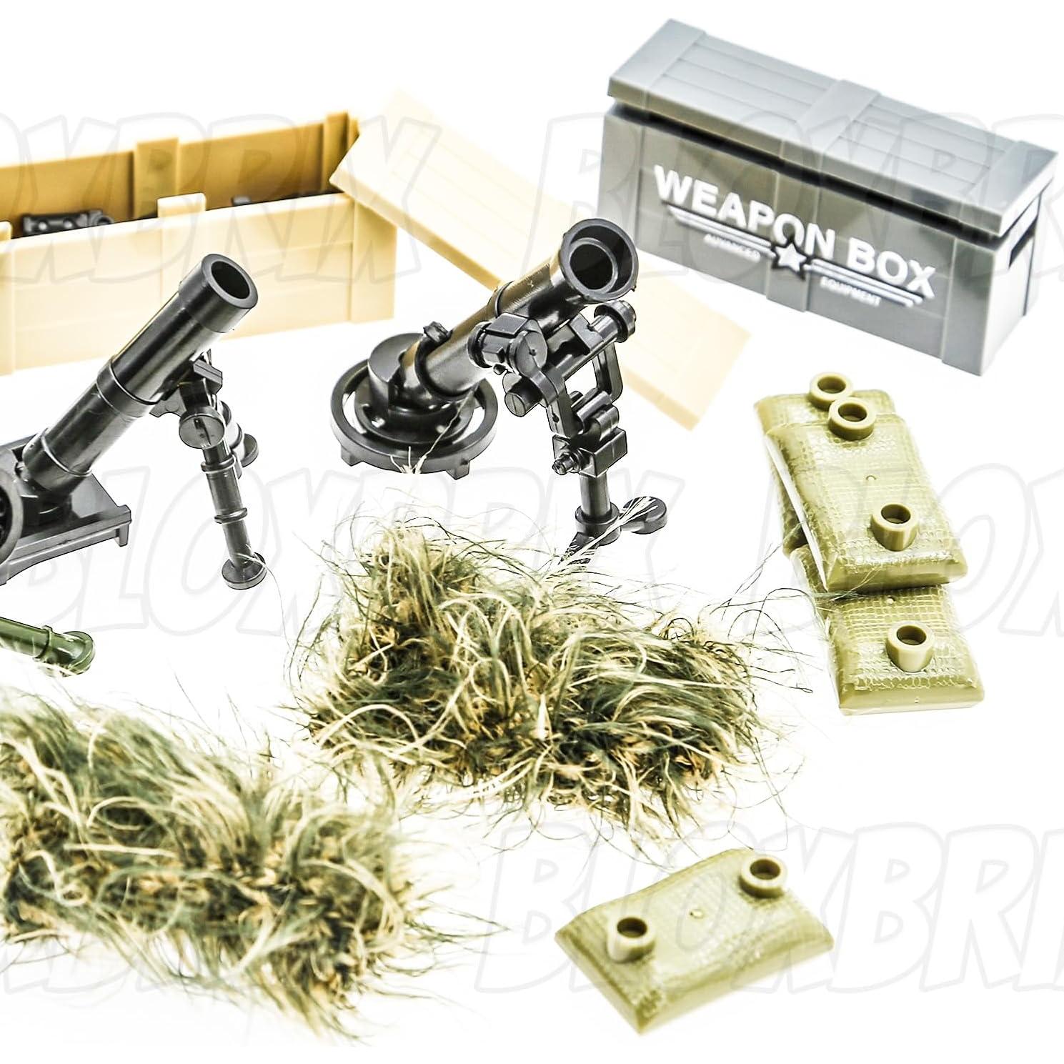 210 Piezas de Armas y Accesorios BloxBrix para Soldados