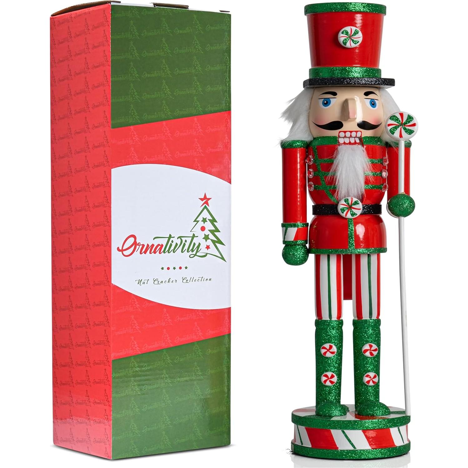 Muñeco de Navidad de Madera Ornativity 38 cm Soldado Jengibre