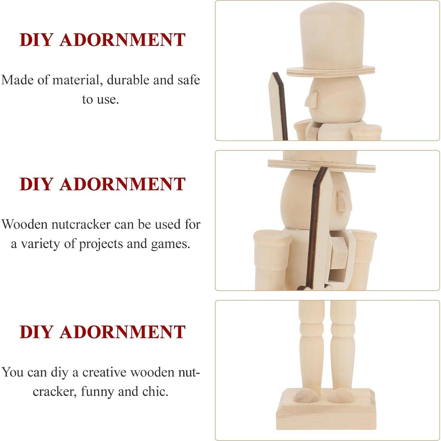 Adorno de Navidad Soldado de Nuez de Madera SEWACC 20.5cm