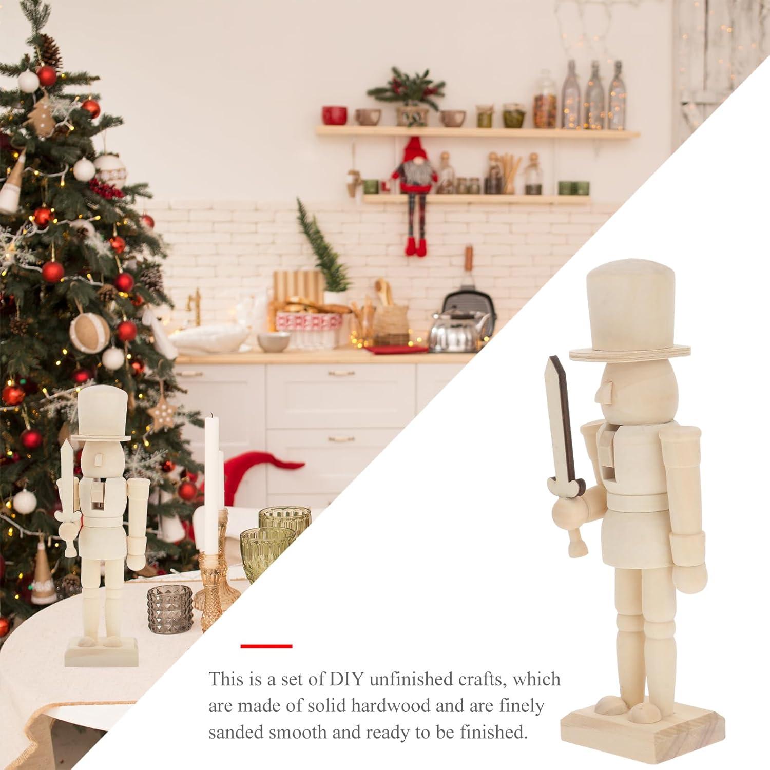 Adorno de Navidad Soldado de Nuez de Madera SEWACC 20.5cm