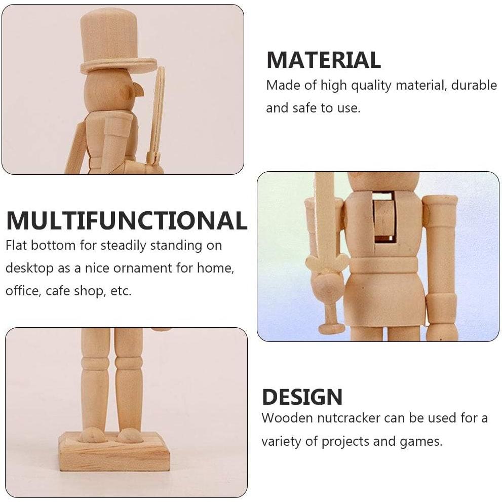 Figuritas de Cascanueces de Madera SENTOP 20.5x5.5x4.6cm