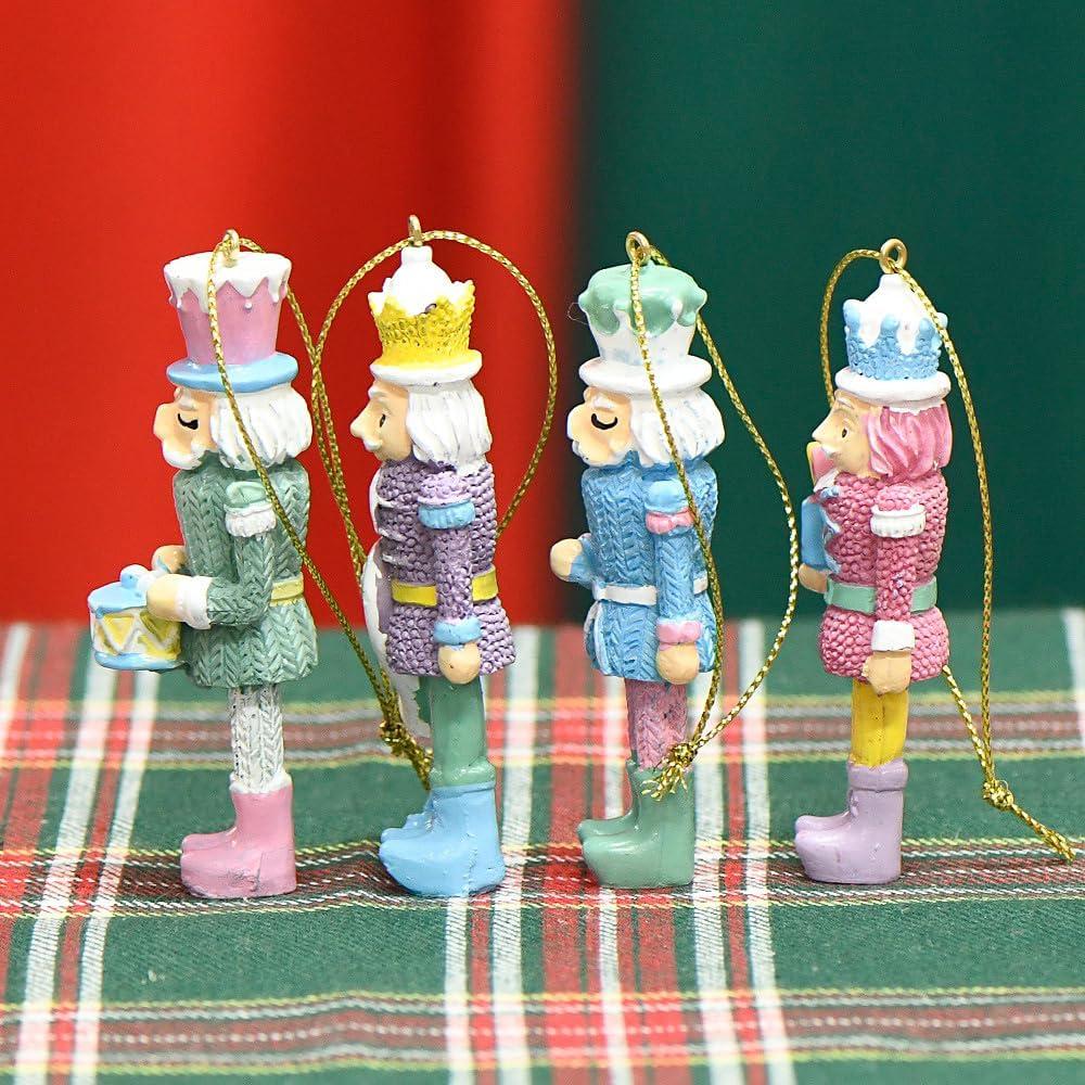 Set 4 Adornos Cascanueces de Madera Naimo 8 cm Colorido