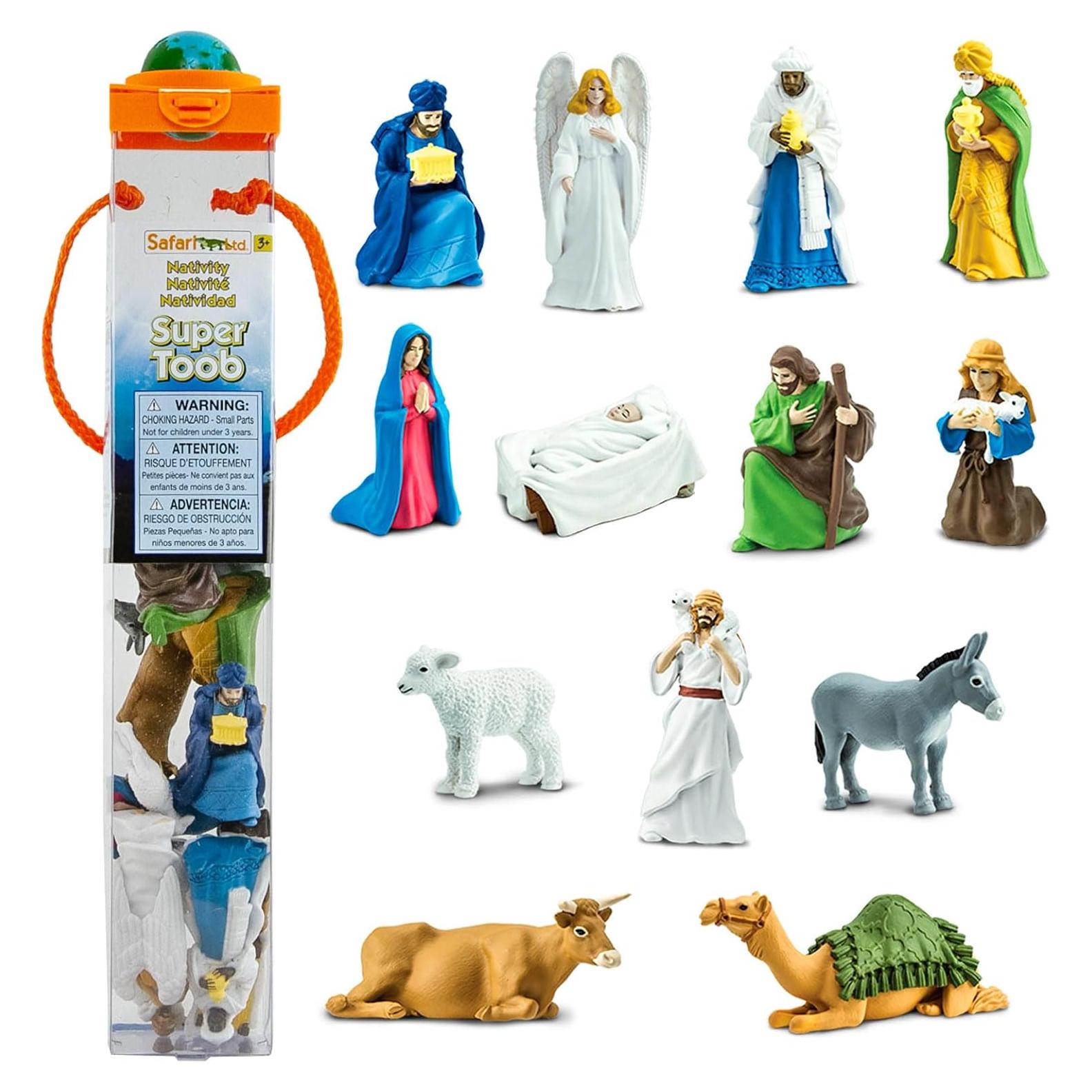 Safari Ltd. Super TOOB Natividad - 13 Figuras Pintadas a Mano