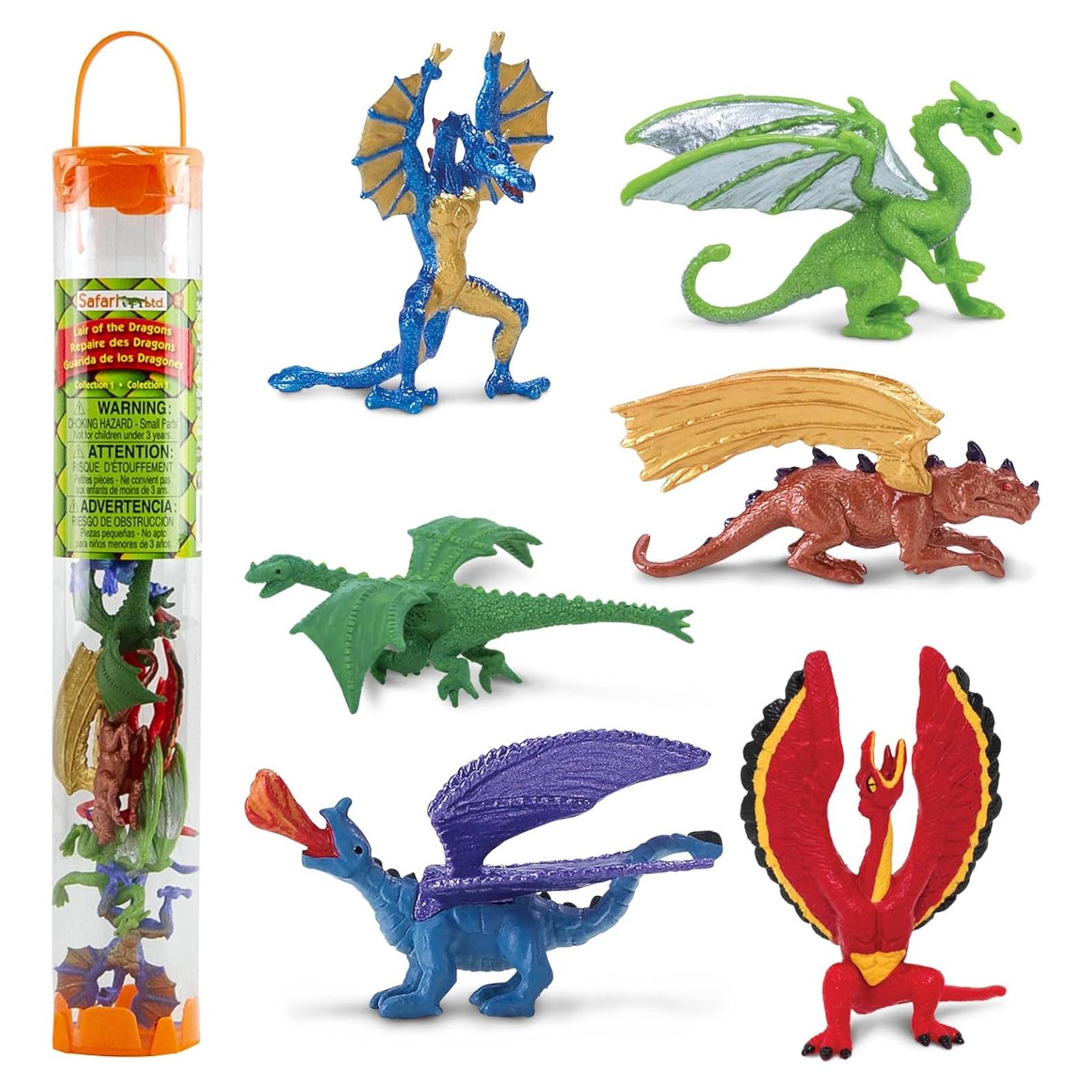Miniaturas de Dragón Safari Ltd. Lair Of The Dragons - 6 Figuras