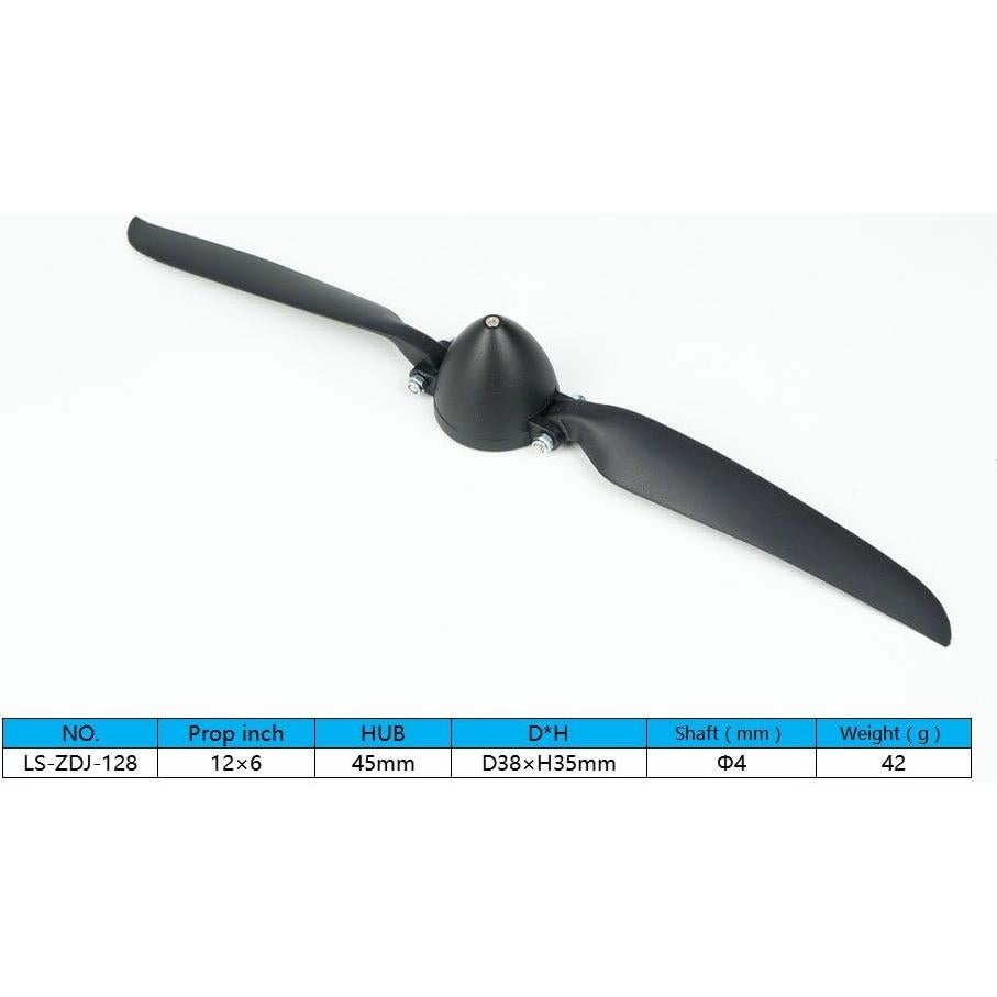 Hélice Plegable Viloga 12x15cm Eje 4mm con Spinner