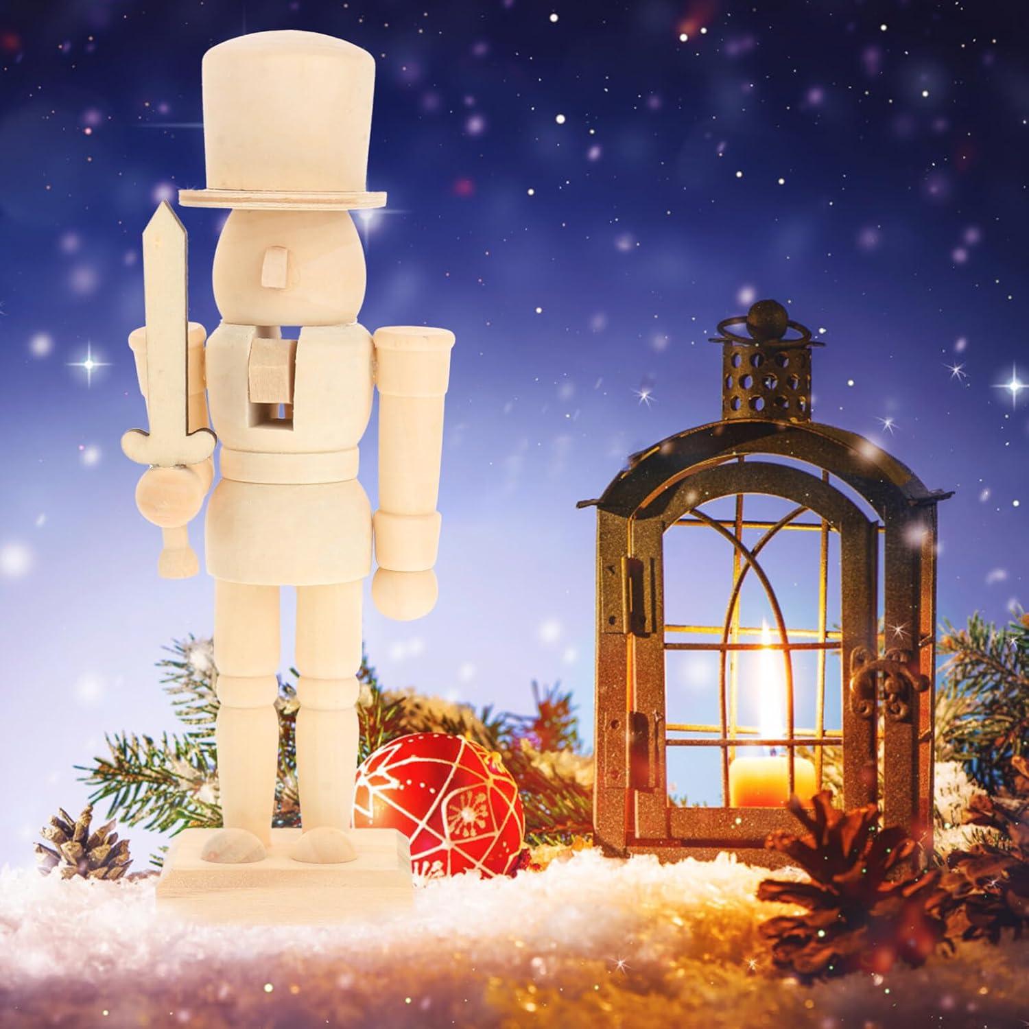 Títere de Madera Sin Pintar Ciieeo 20.5x5.5x4.6cm DIY