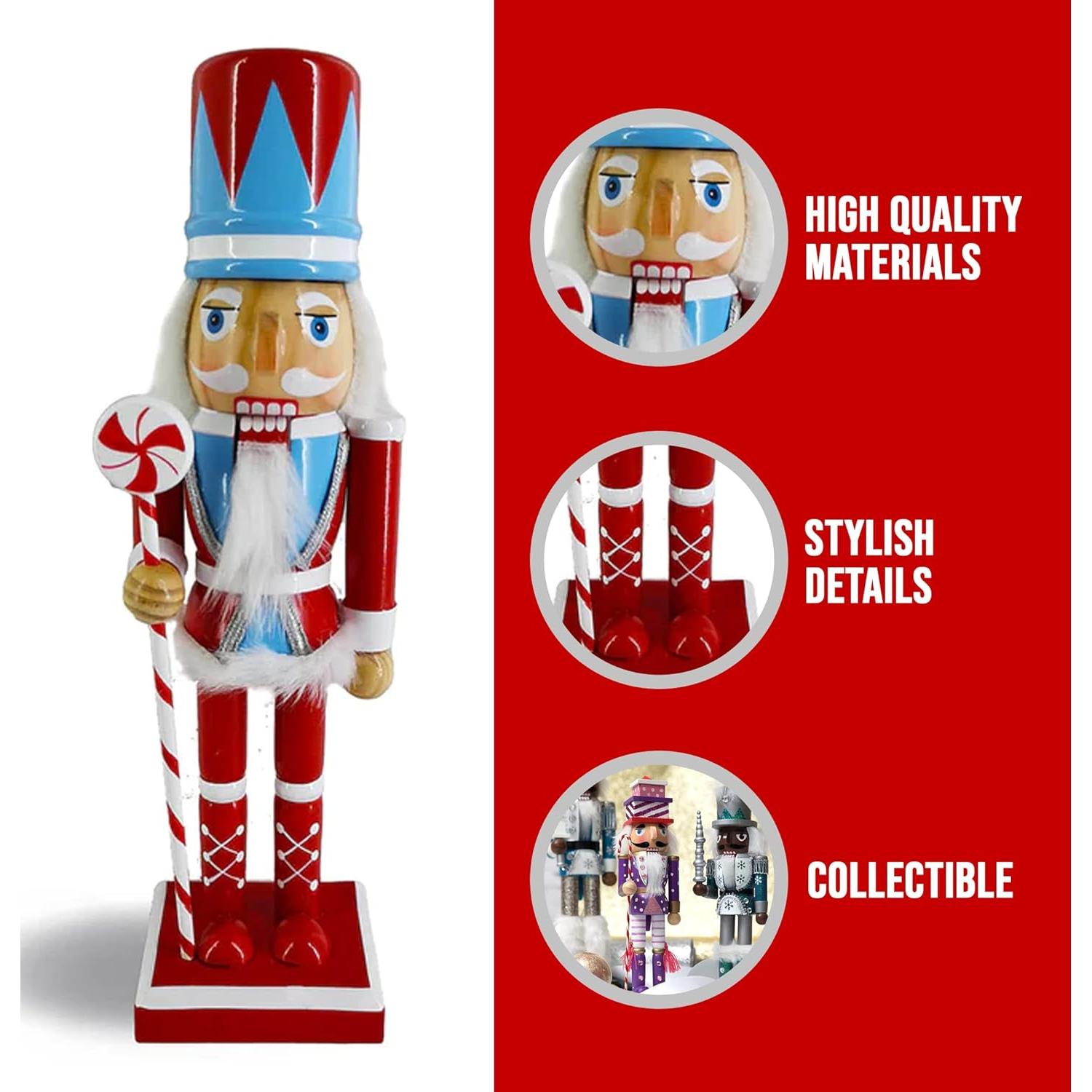 Adorno Navideño Cascanueces 10" Regalos de Ballet de Cascanueces