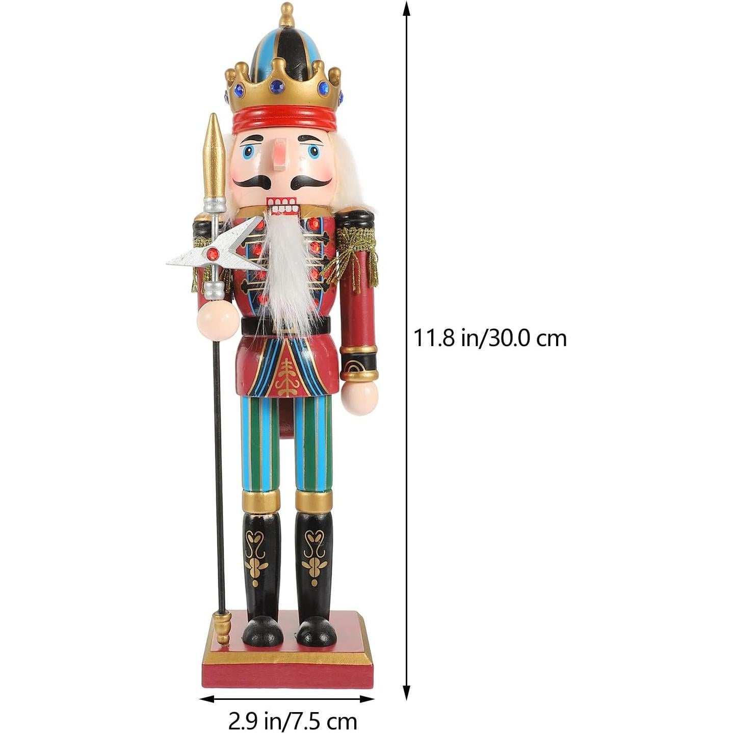 Figura de Cascanueces Navideño BESPORTBLE 30 cm Madera Decorativa