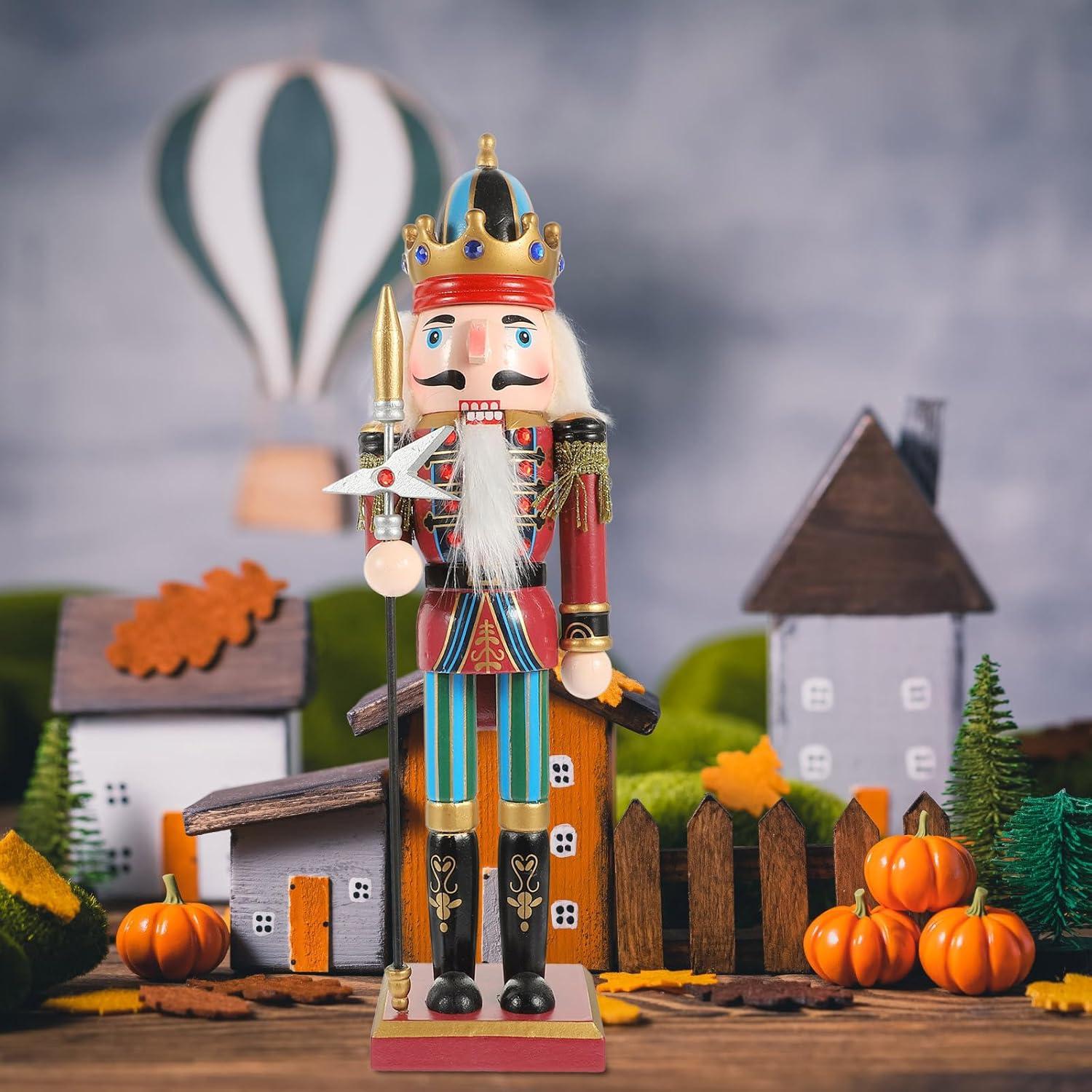 Figura de Cascanueces Navideño BESPORTBLE 30 cm Madera Decorativa