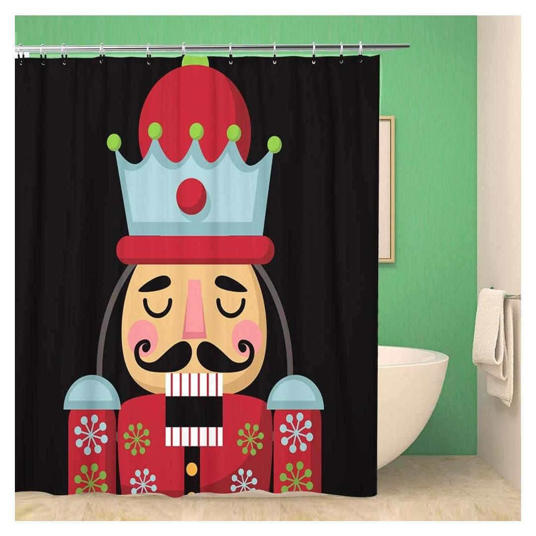 Cortina de Ducha Navidad Awowee 167x183 cm Impermeable