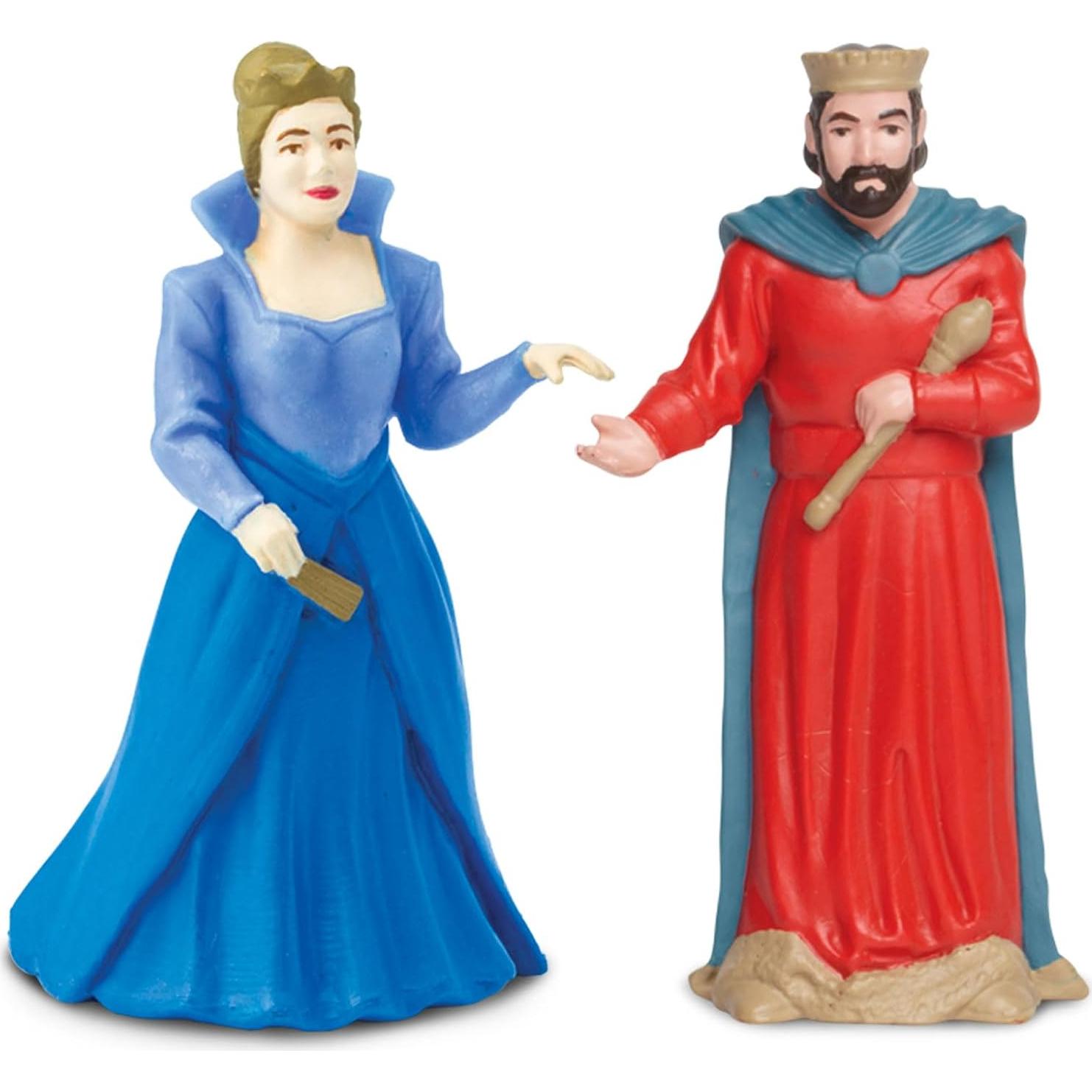 Figuritas Medievales Safari Ltd - Mago, Bruja, Rey, Reina, Príncipe