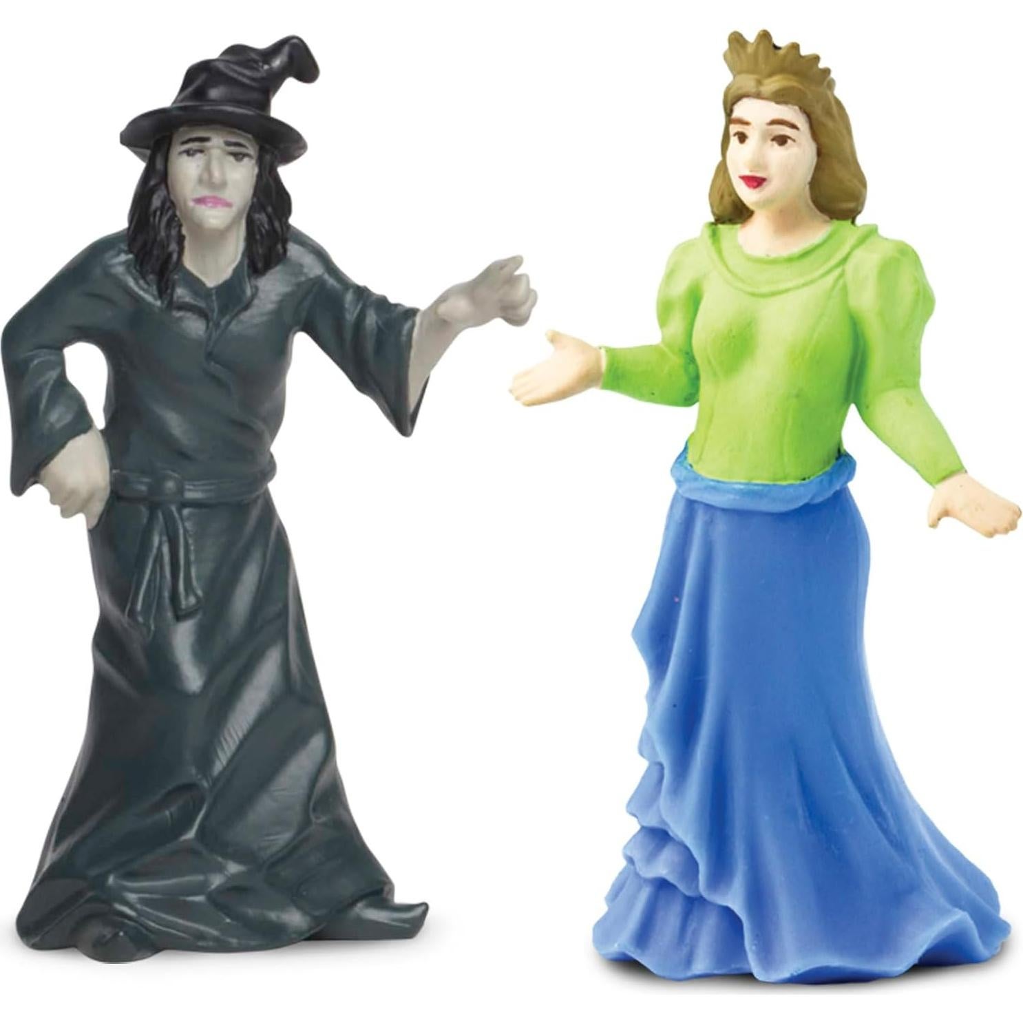 Figuritas Medievales Safari Ltd - Mago, Bruja, Rey, Reina, Príncipe