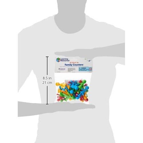 Contadores Familiares Learning Resources - 24 Piezas, 6 Formas, 3+