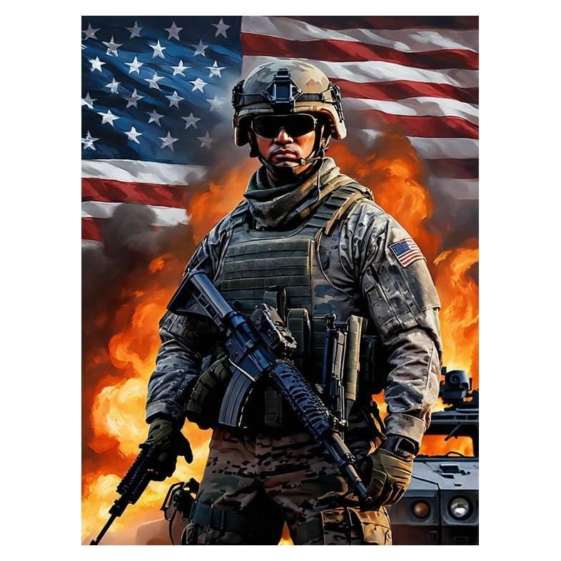 Rompecabezas de Madera 500 Piezas ClubLany Soldado Americano