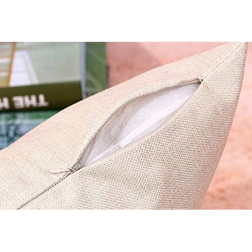 Funda de Cojín Cuadrada Awowee 45x45 cm Navidad Lino Colorido