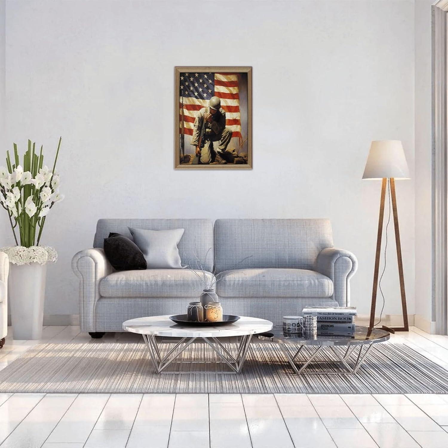 Rompecabezas 500 Piezas AthLeY Madera Patriótico USA 51.8x37.8cm