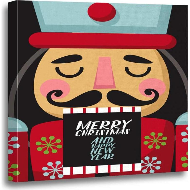 Pintura en Lienzo 30x30 cm Ansouyi Decoración Navidad