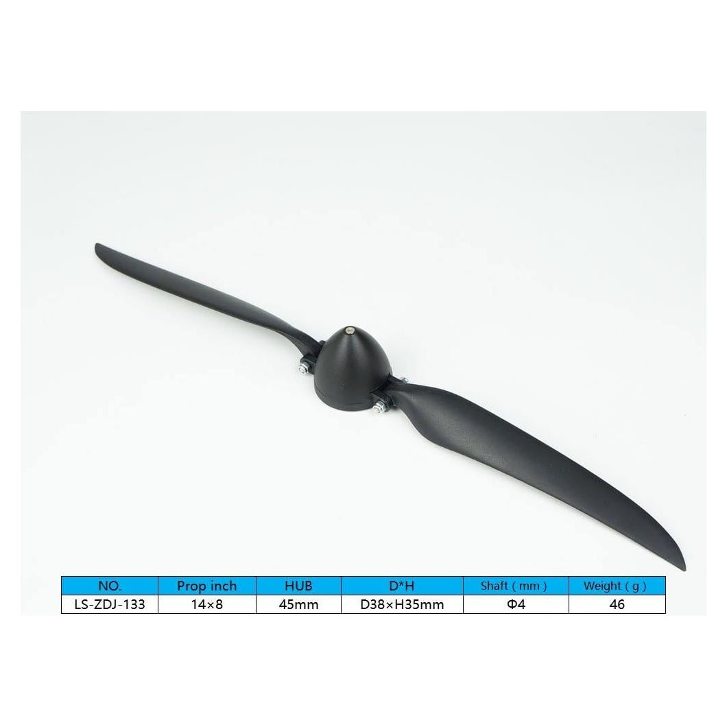 Hélice Plegable RC 14x20 cm con Spinner D38xH35mm