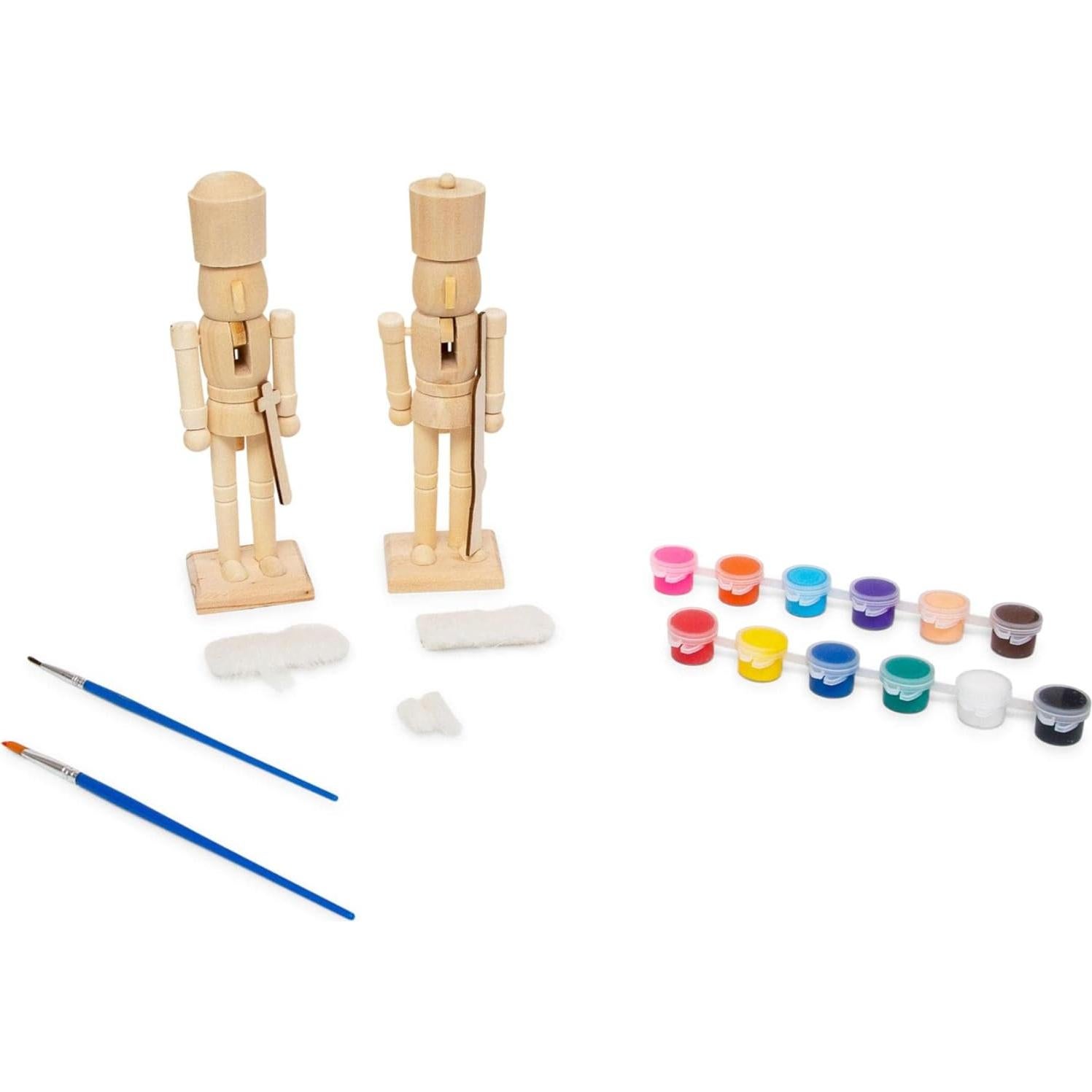 Kit de Manualidades Toynk - Pinta Soldados de Madera 2 Piezas