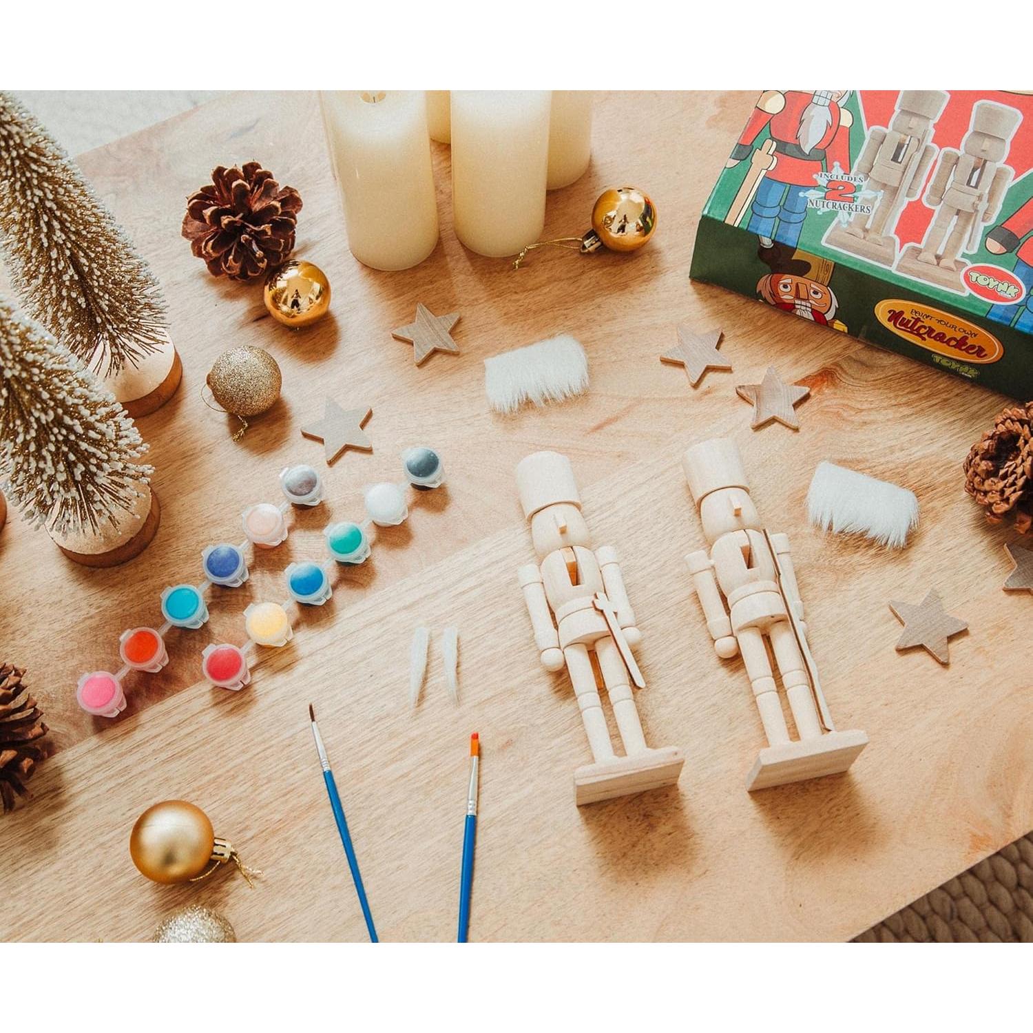 Kit de Manualidades Toynk - Pinta Soldados de Madera 2 Piezas