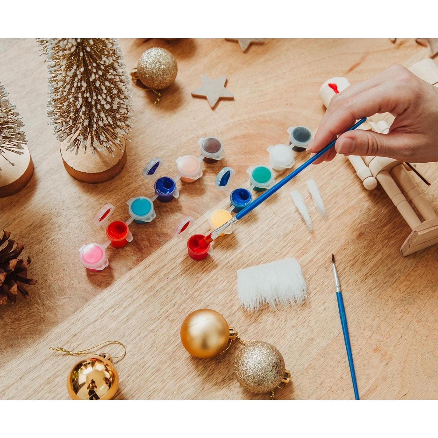 Kit de Manualidades Toynk - Pinta Soldados de Madera 2 Piezas