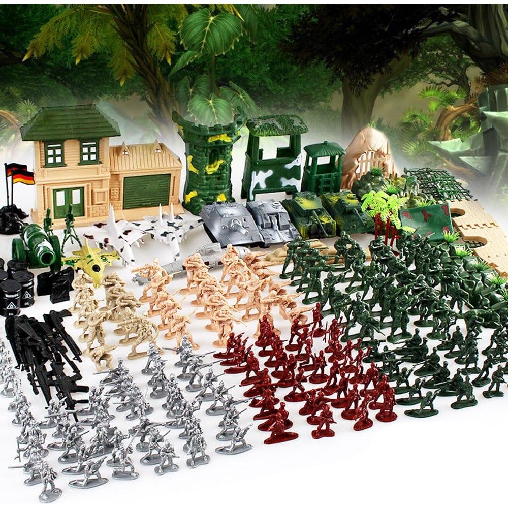 Conjunto Militar Simulado Cp-Tree 300 Piezas con Accesorios