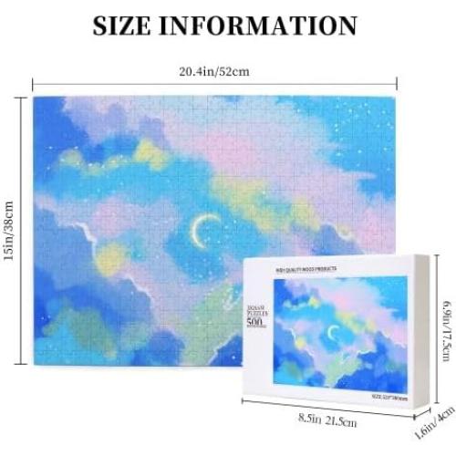 Rompecabezas de 500 Piezas GKYQJ Madera Educativo 52x38cm